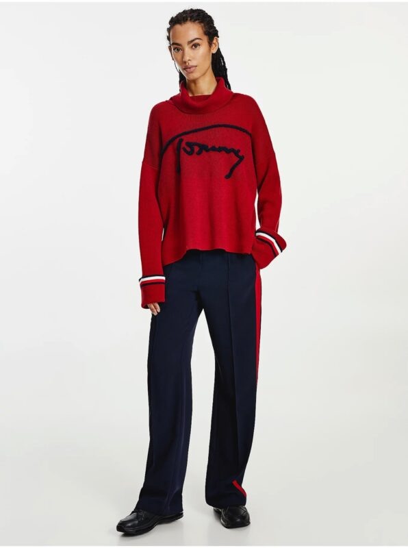 Red Ladies Turtleneck with Tommy