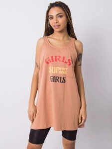 Women's camel top with
