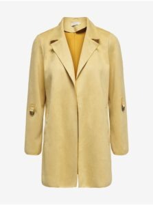 Yellow coat in suede finish ONLY