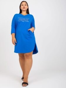 Blue cotton tunic for