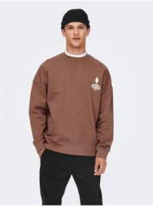 Brown Sweatshirt ONLY & SONS