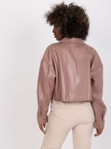 Dusty pink transition jacket made of