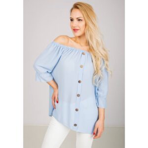 Elegant women's blouse with buttons