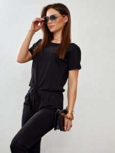Lady's overall with black