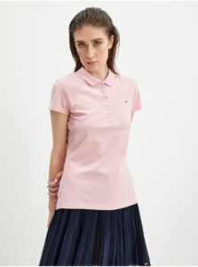 Light pink women's polo shirt Tommy