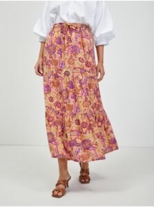 Orange floral maxi skirt with ORSAY