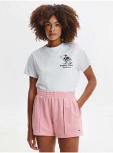 Pink Women's Tracksuit Shorts Tommy