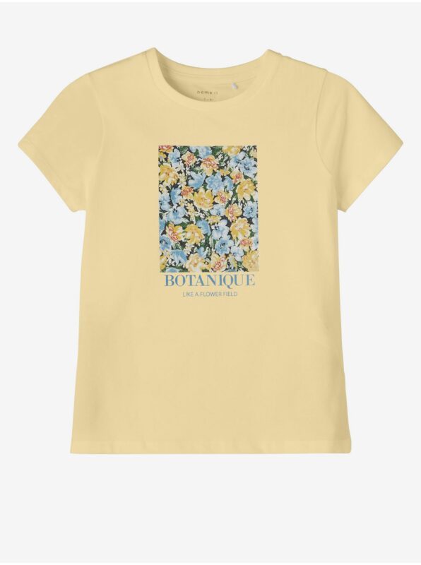 Yellow Girl Patterned T-Shirt name it