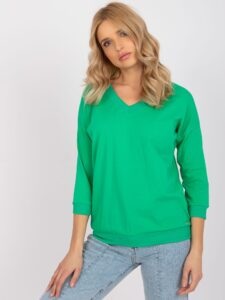 Basic dark green blouse