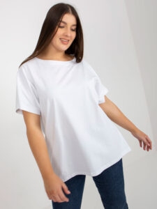 Basic white cotton t-shirt