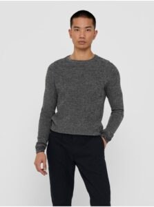 Black Annealed Ribbed Sweater ONLY &