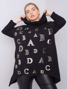 Black oversize sweatshirt with