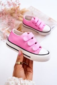 Children's Velcro Sneakers pink