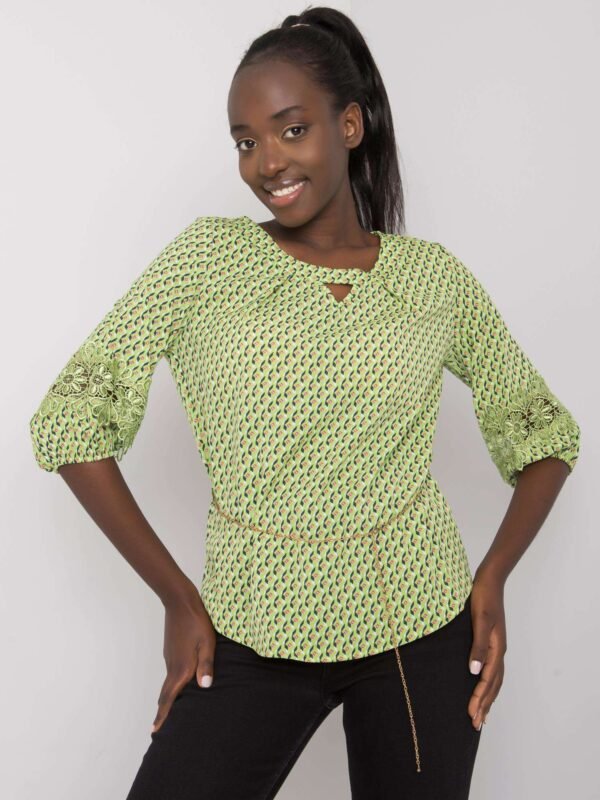 Lady's green blouse with