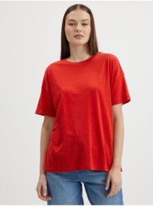 Red Loose Basic T-Shirt Noisy May