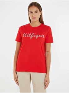 Red Women's T-Shirt Tommy Hilfiger