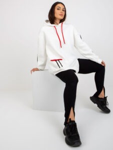 Warm white hoodie with