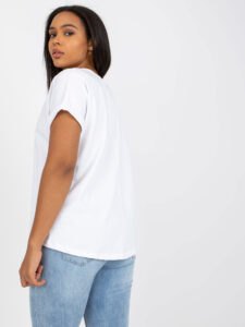 White Plus size T-shirt with