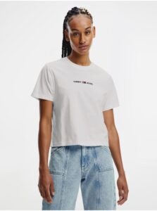 White Women's T-Shirt Tommy Jeans