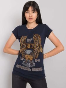 Women's dark blue T-shirt