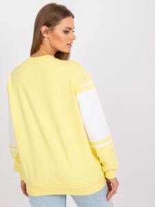 Yellow and white hoodie
