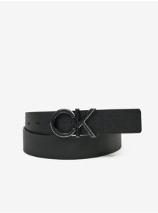 Black Men's Leather Belt Calvin Klein