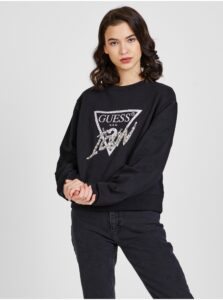 Black Women's Sweatshirt Guess Icon