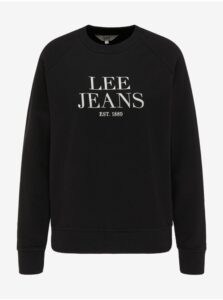 Black Women's Sweatshirt with Lee Crew