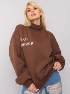 Brown insulated turtleneck