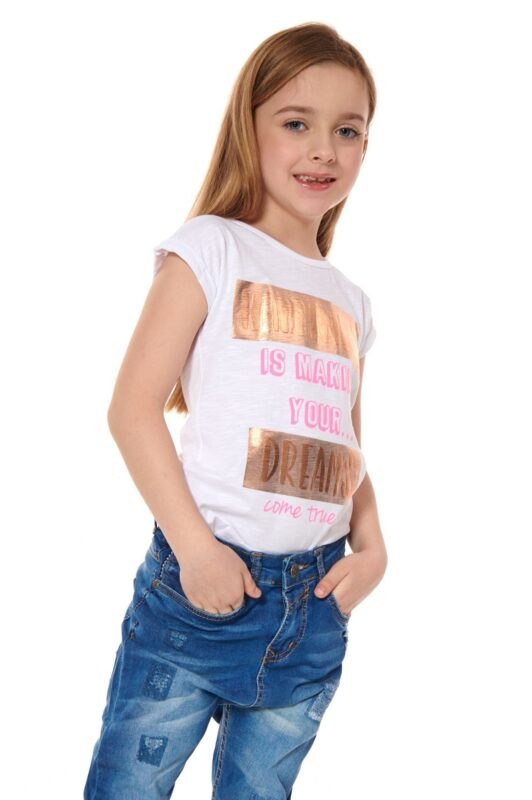 Girl's T-shirt with white