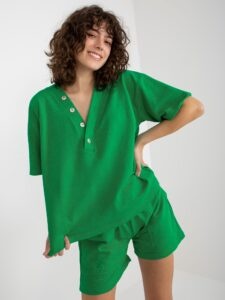 Green summer tracksuit with