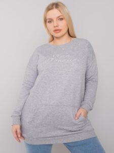 Grey Kangaroo Sweatshirt Plus