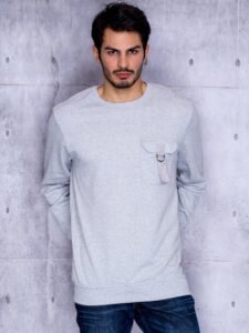 Men's sweatshirt gray with