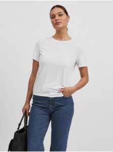White basic T-shirt VILA Modala