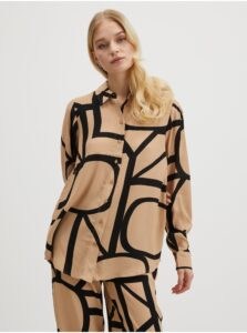 Beige Ladies Patterned Shirt ONLY
