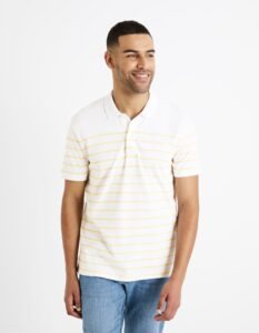 Celio Striped Polo T-Shirt Dedalton