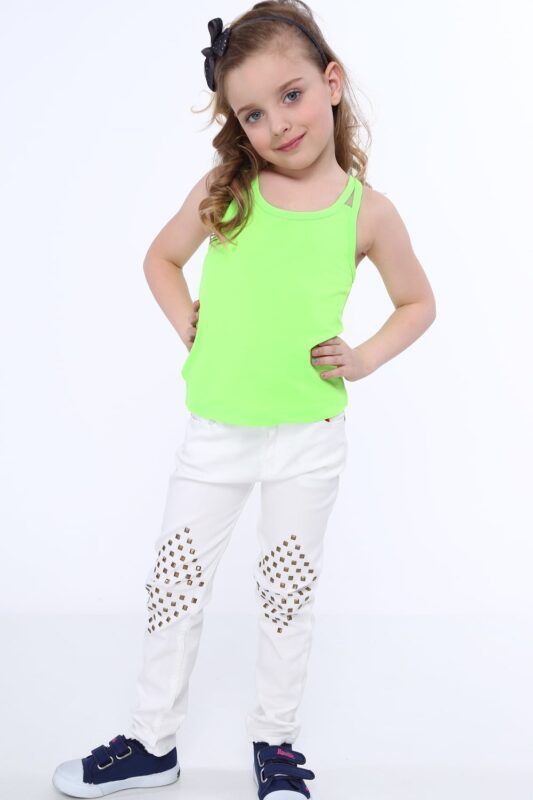 Girls' T-shirt with double straps
