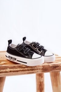Kids fabric sneakers with Velcro BIG STAR