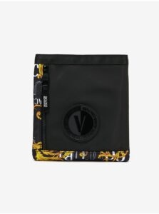 Black Men's Patterned Shoulder Bag Versace