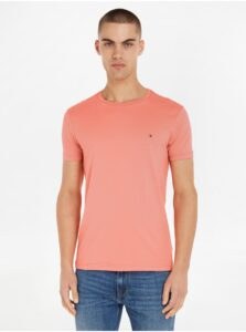 Orange Men Basic T-Shirt Tommy