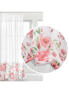 Edoti Curtain with roses Rosally