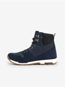 Dark blue Mens Ankle Suede Boots