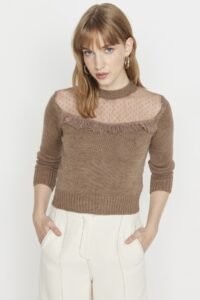 Trendyol Sweater - Beige -