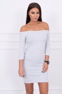 Fitted dress - ribbed