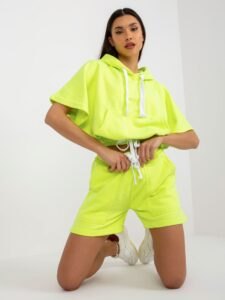 Fluo yellow summer basic tracksuit