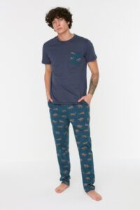 Trendyol Pajama Set - Navy blue