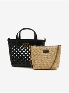 Black Ladies Patterned Handbag 2in1 Guess Aqua