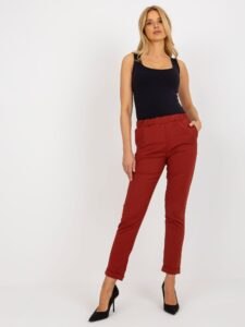 Women's suit trousers with elastic