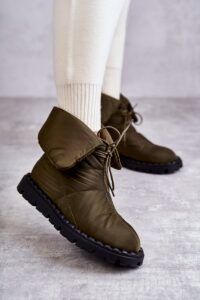 Women's insulated boots Green