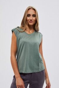 Cotton blouse with short